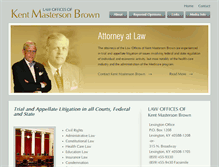 Tablet Screenshot of kentmbrown.com